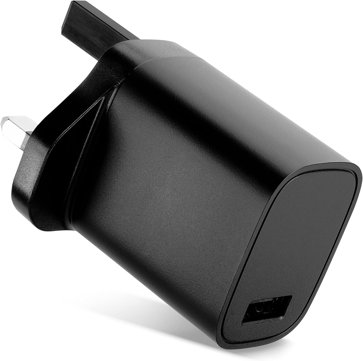 Port USB Charger UK-Plug 5V 3A 15W Charging Mains Wall USB Adapter Outlet Socket 100V-240V for Phone, Tablet, Speakers